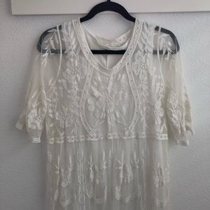 White lace dress